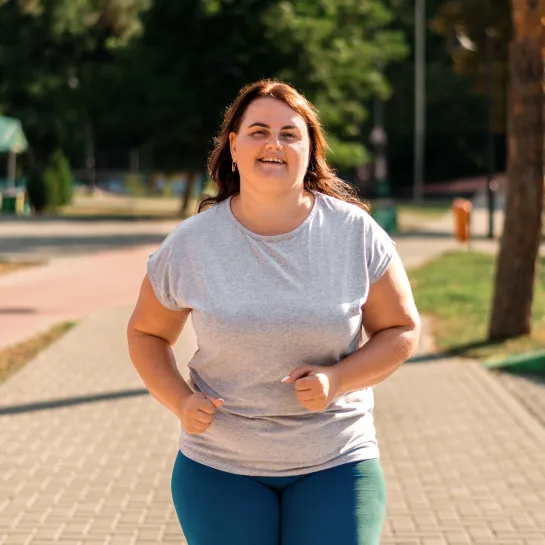 woman-with-overweight-running-in-a-park