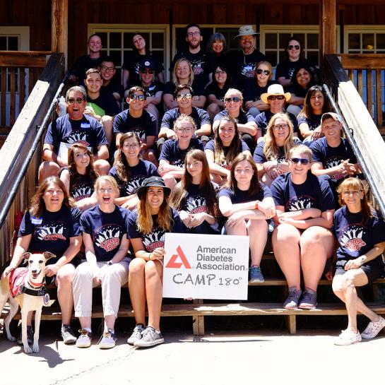 Diabetes camp 180 kids and camp counselors