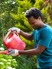Man gardening