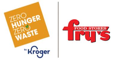 Kroger zero hunger zero waste and fry food store logos