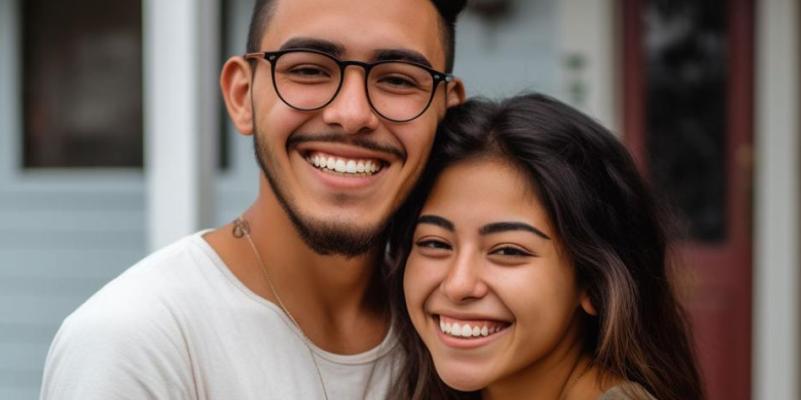 Smiling Latinx Couple