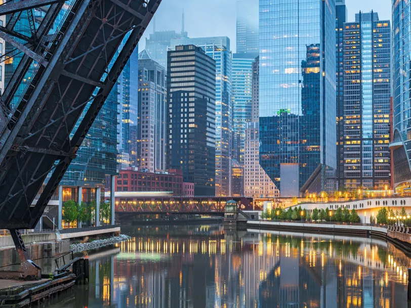 Chicago IL cityscape