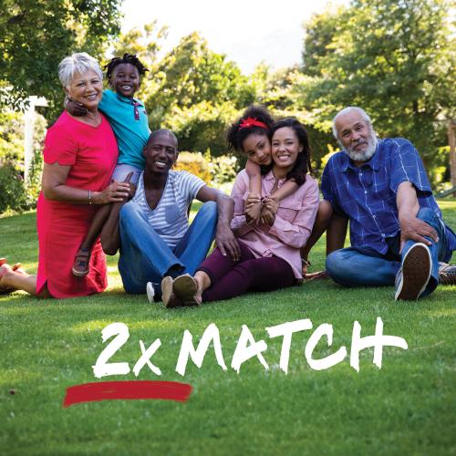 African American family on lawn 2x match