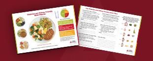diabetes and kidney friendly meal planner placemats
