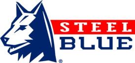 Steel blue logo