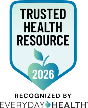 Graphic: Trusted Health Resource 2026, recognized by Everyday Health.